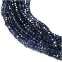 アイオライト 3×2mm 天然石 ビーズ ボタンカット 10cm連 連売り パワーストーン ビ-ズ パーツ 3月 誕生石 菫青石 天然石ビーズ 天然石パーツ プ...