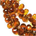 シトリン 7.5×5mm 天然石 ビーズ ドロップカット 2玉セット 粒売り パワーストーン バラ売り 11月 誕生石 ビ-ズ パーツ 黄水晶 天然石ビーズ 天...