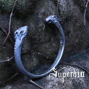 Superbia “ドラコ”バングル シルバーバングル シルバー925 メンズ スペルヴィア ブランド ロココ美術 バロック グロテスク アンティーク ジュエリー ダーク 退廃 耽美 彫刻 造形 アート 緻密 メンズバングル ブレスレット プレゼント 人気 おしゃれ ストリート