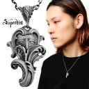 Superbia スペルヴィア 憑依 ペンダント ネックレス ペンダントトップ シルバー シルバーリング ブランド ロココ バロック アンティーク アート メンズ 男性 彼氏 夫 旦那 誕生日 記念日 プレゼント 人気 おしゃれ かっこいい 存在感 大きい 大きめ 大ぶり シルバー925