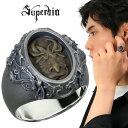 Superbia スペルヴィア グロテスク リング 1 指輪 11~23号 メンズリング シルバー ブランド Grotesque Ring1 シルバー925 美術 彫刻 退廃 デザイン アンティーク ゴシック 獣 魔物 怪物 シルバーリング メンズ 男性 彼氏 夫 旦那 誕生日 記念日 プレゼント 人気 おしゃれ