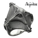Superbia Pyramis ピラミス B リング 指輪 13~27号 メンズリング シルバー 925 ピラミッド 目 視線 アーマーリング 鎧 甲冑 ロココ アンティーク ダーク 退廃 耽美 彫刻 造形 美術 芸術 シルバーリング メンズ 男性 彼氏 夫 旦那 誕生日 記念日 プレゼント 人気 おしゃれ