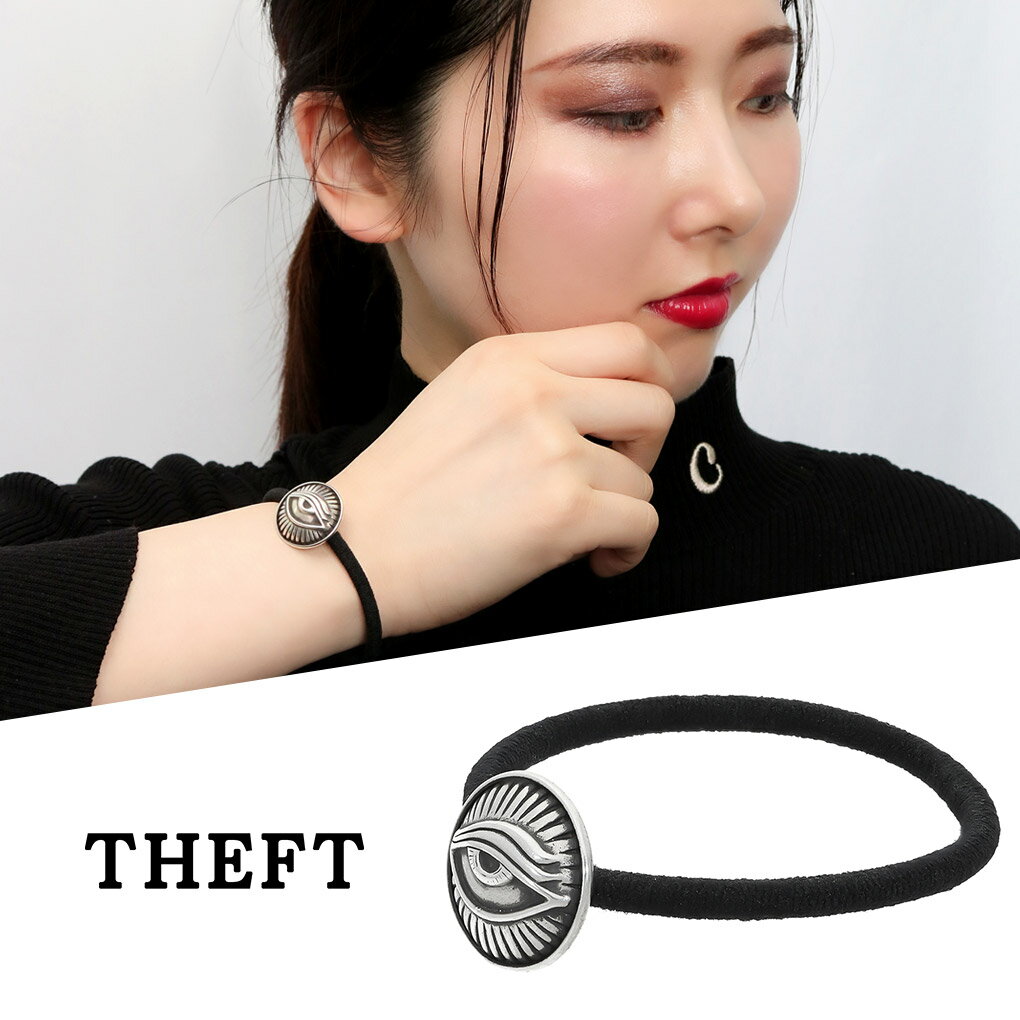 THEFT ե  إ ֥쥹å С TIME  Eyes hair rubber Bracelet  Ʒ ܶ ӥơ ơ ƥĴ ֥쥹  ǥ      ǰ ץ쥼 ͵ 