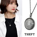 THEFT セフト コイン プッシュ トップ ネックレス ペンダント ペンダントトップ ペンダントチャーム シルバー Coin Push top 硬貨 ビンテージ ヴィンテージ アンティーク調 メンズ レディース 男性 女性 彼氏 彼女 誕生日 記念日 プレゼント 人気 おしゃれ