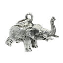 インドゾウ 象 ゾウ ペンダントトップ ネックレスチャーム (チェーンなし) シルバー925 ネックレス ペンダント 動物 アニマル インド タイ 神様 お守り...