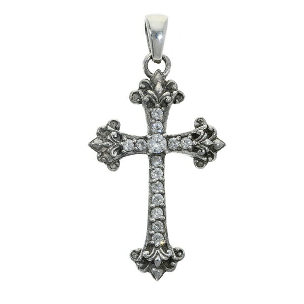 アンティーク調 クロス ペンダントトップ ネックレスチャーム (チェーンなし) シルバー925 ネックレス ..