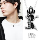 イニシャル ペンダント ネックレス ペンダントトップ クラウン 王冠 ジルコニア アルファベット A K S T N H M Y R E ネックレス トップ ヘ...