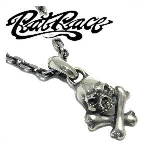 RAT RACE ラットレース クロスボーンスカル SS シルバーペンダントトップ チェーンなし シルバー925 スカル ペンダントトップ シルバー メンズ 男性用 骸骨 ドクロ ブランド プレゼント 人気 彼氏 おしゃれ