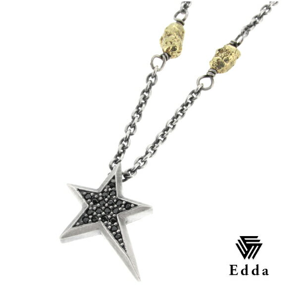 楽天新宿 銀の蔵 シルバーアクセサリーEdda エッダ スター ジルコニア シルバーネックレス メンズ ネックレス 星 シルバー SILVER925 男性用 メンズネックレス 男性用ネックレス ブランド プレゼント 人気 彼氏 おしゃれ