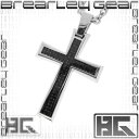 Brearley Gear カーボン ライン クロス サージカルステンレス ネックレス ステンレスアクセサリー メンズ 男性用 ペンダント 金属アレルギー 金属 フリー メンズネックレス 男性用ネックレス ブランド プレゼント 人気 彼氏 おしゃれ(4)