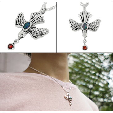 GRAN DEUR 平和の鳥 シルバーネックレス チェーン付きペンダントトップ 平和 ファルコン ターコイズ レッドサファイア ブルーサファイア オパール 天然石 シルバー925 メンズネックレス ブランド 人気 ギフト プレゼント 彼氏 男性