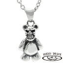 TRAVIS WALKER トラヴィスワーカー テディ チャーム シルバー ネックレス ペンダント ペンダントトップ ペンダントチャーム ブランド 公式 正規品 シルバー925 アクセサリー スカル ドクロ テディベア メンズ 男性 彼氏 夫 旦那 誕生日 プレゼント 人気 おしゃれ