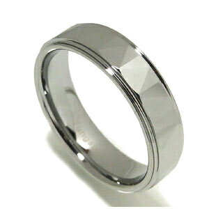 トライアングルカット タングステンリング 15号 メンズ リング Tungsten 男性用 指輪 ク ...