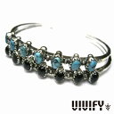 VIVIFY ビビファイ アクセサリー ブレスレット バングル シルバー Old Native Style Seven ストーン セッティング Bangle