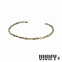 VIVIFY ビビファイ アクセサリー ブレスレット バングル シルバー Silver x Brass Spiral Bangle