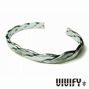 VIVIFY ビビファイ アクセサリー ブレスレット バングル シルバー Twist & Press Bangle Silver x Silver