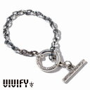 VIVIFY ビビファイ アクセサリー ブレスレット バングル シルバー アラベスク T-Bar Chain Bracelet