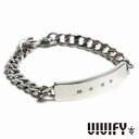 VIVIFY ビビファイ アクセサリー ブレスレット バングル シルバー Hallmarks ID Bracelet Plain