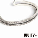 VIVIFY ビビファイ アクセサリー ブレスレット バングル シルバー Loopin’ Bangle 槌目