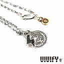 VIVIFY ビビファイ アクセサリー ネックレス シルバー Lightning & Coin Necklace ブラック(4)