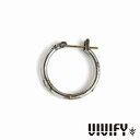 VIVIFY ビビファイ アクセサリー フープピアス シルバー K18ゴールドポスト Hoop Pierce w Gold L 1P 片耳用