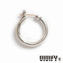VIVIFY ビビファイ アクセサリー フープピアス シルバー K18ゴールドポスト Hoop Pierce 3mm body L 1P 片耳用
