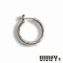 VIVIFY ビビファイ アクセサリー フープピアス シルバー K18ゴールドポスト Hoop Pierce 3mm body w Gold L 1P 片耳用