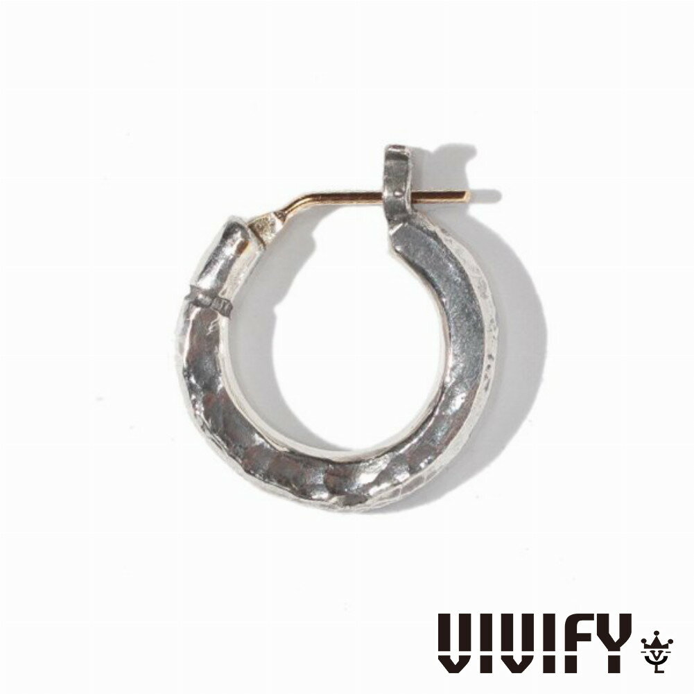 VIVIFY ビビファイ アクセサリー フープピアス シルバー K18ゴールドポスト ThreeSides Hoop Pierce M 3mm body 1P 片耳用