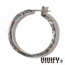 VIVIFY ビビファイ アクセサリー フープピアス シルバー ゴールド ThreeSides 槌目 Hoop Pierce XL 3mm body w Gol...