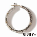VIVIFY ビビファイ アクセサリー フープピアス シルバー K18ゴールドポスト アラベスク Hoop Pierce XL 3mm body w Gold ...