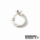 VIVIFY ビビファイ アクセサリー フープピアス シルバー K18ゴールドポスト SquareLine Hoop Pierce S w Gold 1P 片耳...