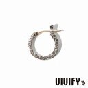 VIVIFY ビビファイ アクセサリー フープピアス シルバー K18ゴールドポスト サイドアラベスク Hoop Pierce S 1P 片耳用