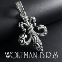 ウルフマン BRS パルメット リリィ ペンダントトップ シルバー925 シルバーアクセサリー ペンダント ネックレス トップ ヘッド チャーム ケルティック ...