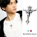 ウルフマン BRS エンジェルフープ ブルートパーズ ガーネット シルバー ペンダントトップ チェーンなし ブランド ウルフマンBRS WOLFMAN ネックレ...