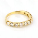 K18 1.0ct カーブ エタニティリング ダイヤモンド ゴールド エタニティ リング 指輪 18金 18k 1カラット 曲線 天然 ダイヤ 大粒 上品 華や...