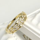 K18 透かし 幾何学 ダイヤモンド リング 指輪 18金 18k ゴールド 天然 ダイヤ 華奢 繊細 上品 華やか かわいい 可愛い きれい 普段使い デイリー アクセサリー 誕生日 レディース 女性 記念日 ギフト プレゼント おしゃれ