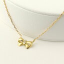 K18 ダイヤモンド リボン ネックレス 18金 18k ゴールド 天然 ダイヤ かわいい 可愛い デイリー 普段使い リボンネックレス アクセサリー ペンダント 誕生日 レディース 女性 記念日 ギフト プレゼント おしゃれ