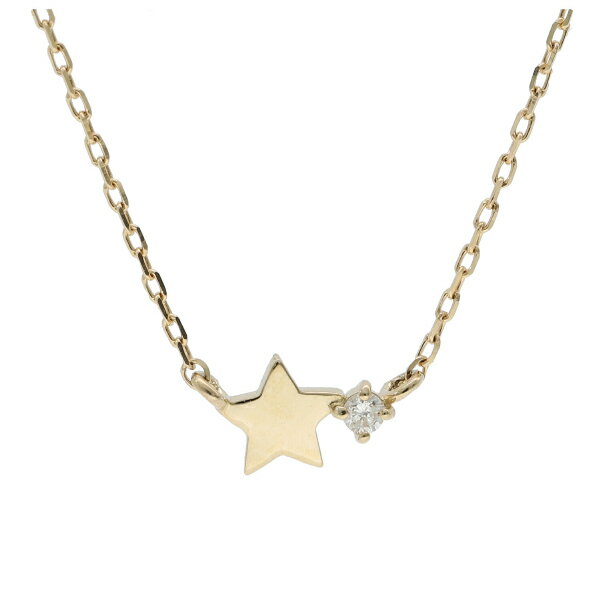 ダイヤモンド 星 ゴールド ネックレス スター K10 10金 10k 天然 ダイヤ シンプル ゴールドネックレス 華奢 かわいい 上品 アクセサリー ペンダント 誕生日 レディース 女性 記念日 ギフト プレゼント おしゃれ