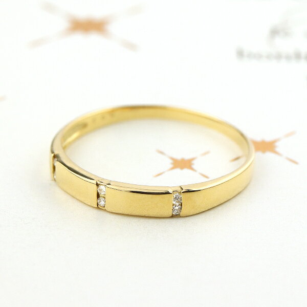 K18 ダイヤモンド ライン 平打ち ゴールドリング 指輪 リング シンプル 18金 18k ゴールド 華奢 繊細 天然 ダイヤ 華やか カジュアル 普段使い デイリー ベーシック アクセサリー 誕生日 レディース 女性 記念日 ギフト プレゼント おしゃれ