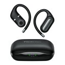 オープンイヤー ワイヤレスイヤホン TRUEFREE DS1 耳をふさがない 耳掛け式 Bluetooth6.0 低遅延 マルチポイント対応 高音質 12mm×17mmデュアルドライバー搭載 スポーツイヤホン 軽量 最大40時間再生 音漏れ防止 急速充電 マイク付き 専用アプリ
