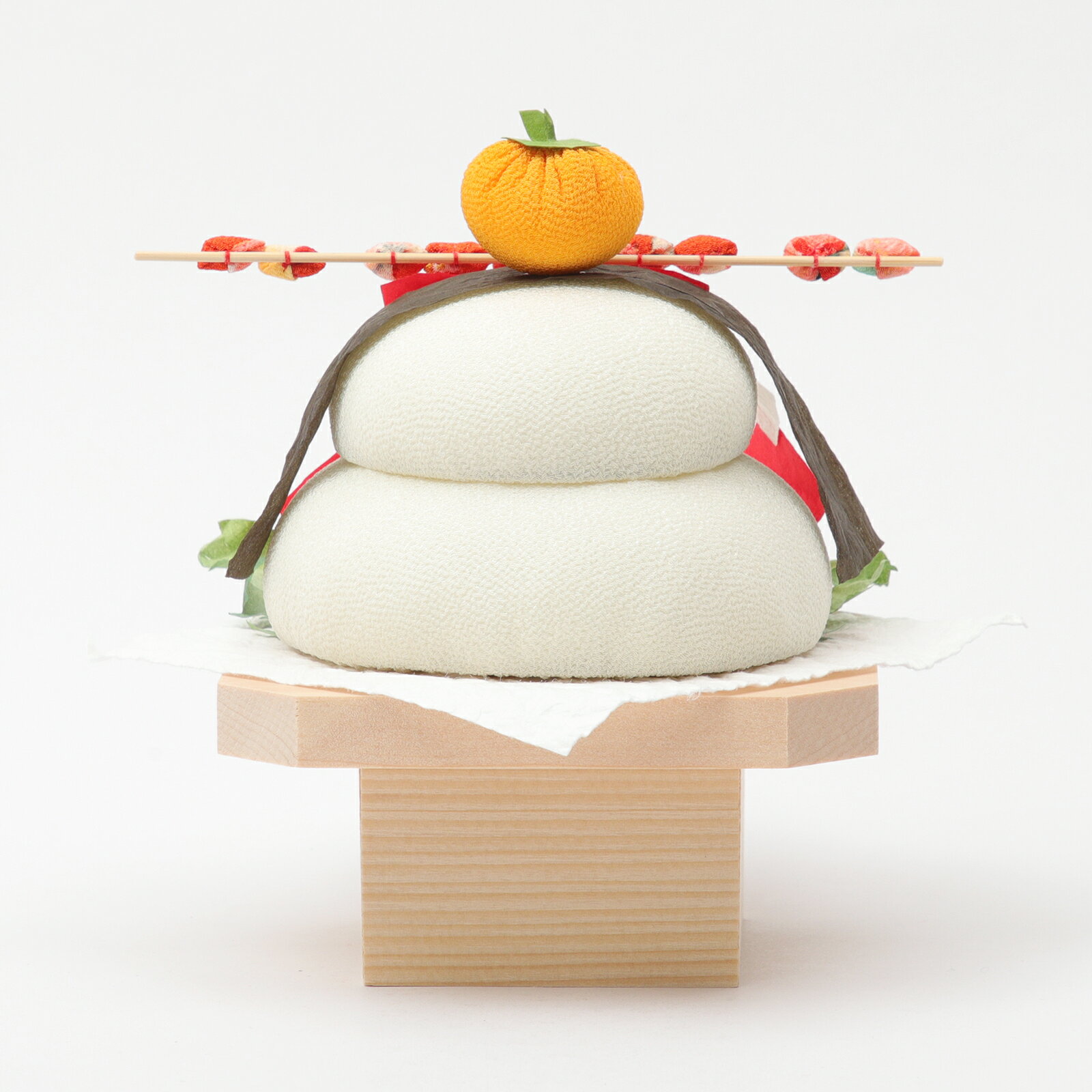 鏡餅 飾り ちりめん ちりめんの鏡餅飾り お鏡さん「松」迎春グッズ 鏡もち 縮緬 かわいい お正月 正月 飾り 正月飾り 置物 インテリア ディスプレイ ディスプレー【京都 ぎんやんま】