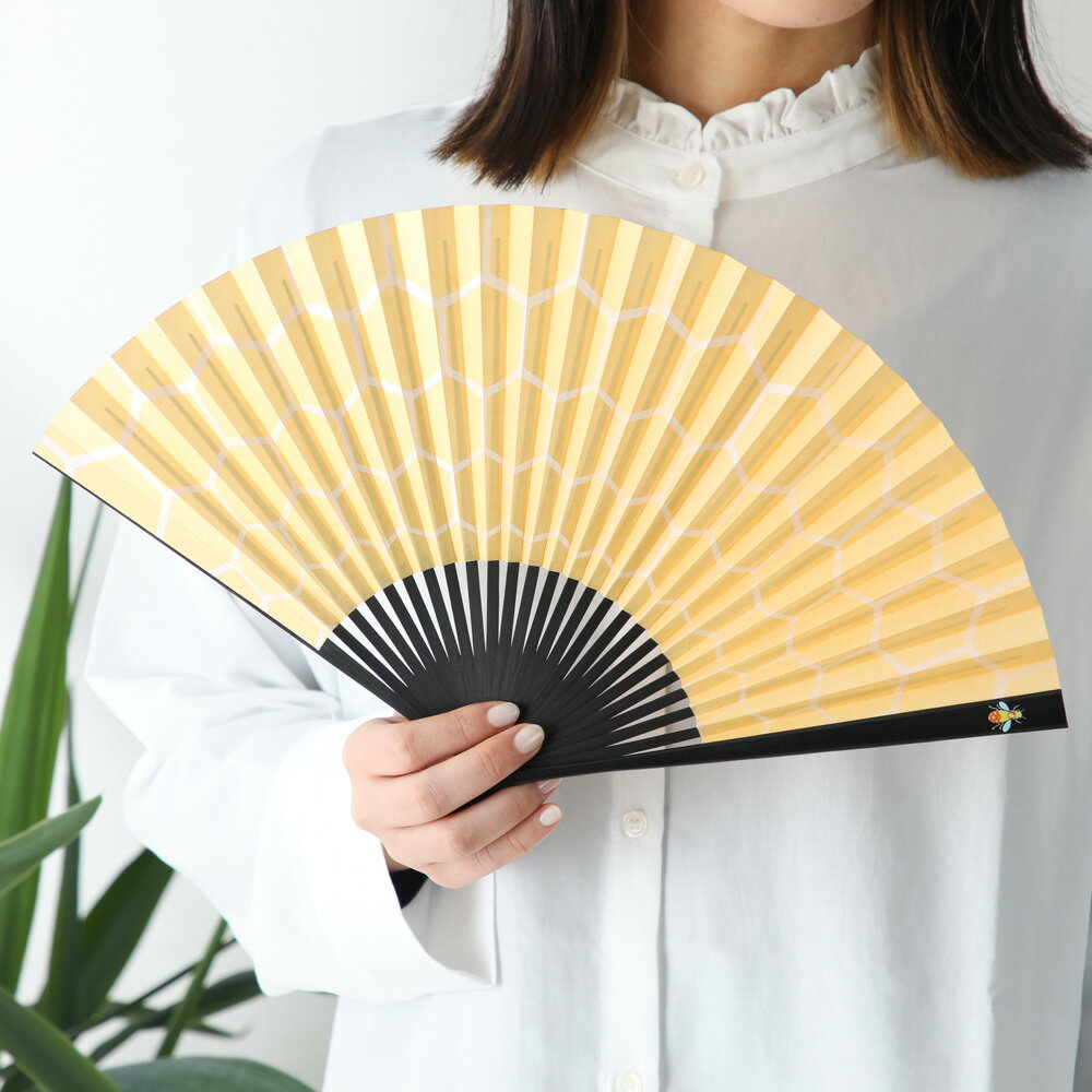 扇子 メンズ ユニセックス 紙扇子 京扇子 カメレオン グリーン 蜘蛛さん ブルー ハ...