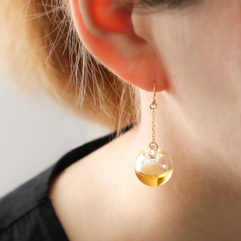 【ポイント3倍中】ピアス ガラス アロマ バルーン HARIO RELAXING さりげなく香るピアス イヤリング AP-B AY-B ハリオ アロマアクセサリー クリスマスプレゼント【京都 ぎんやんま】のサムネイル