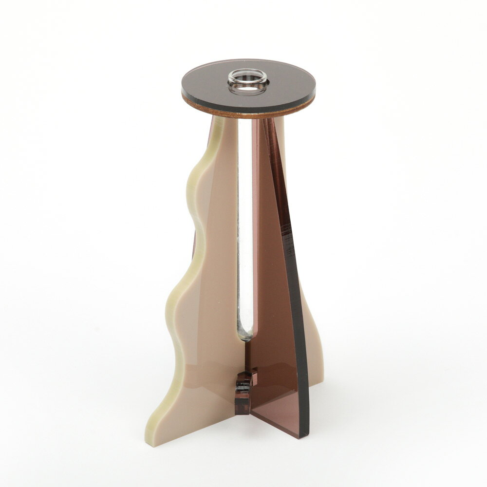 一輪挿し おしゃれ NEW ICHIRIN VASE マット PLYDESIGN かわいい インテリア 組み立て式 花器 プライング 花瓶 雑貨 フラワーベース アクリル ディスプレイ 玄関 雑貨 フラワーベース 花 お花 生け花 結婚5周年 木婚式 日本製 xmas2 [3]