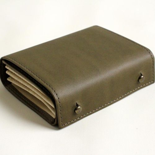 m+ エムピウ 二つ折り財布 millefoglieII P30 (LH)ミッレフォッリエ2 P30　grigio グリージョ (左利き用)