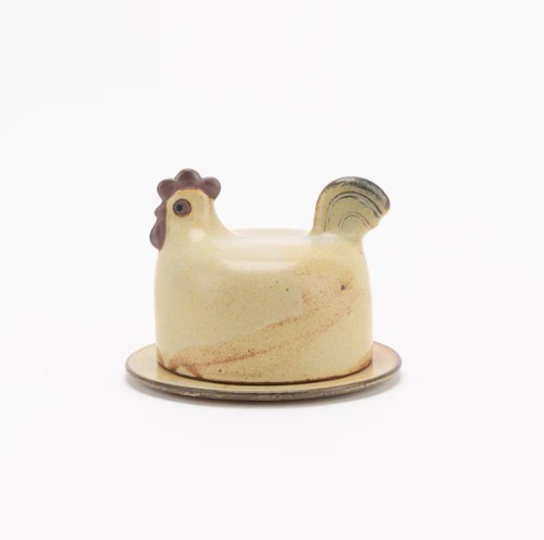 乐天商城 - リサラーソン にわとりのバターケース LISA LARSON かしわ窯