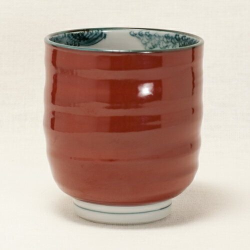 乐天商城 - 朱塗　山水湯呑み〔幸之介窯〕