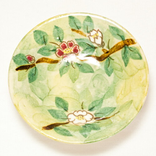 乐天商城 - 藪椿　四寸皿〔陶泉窯〕