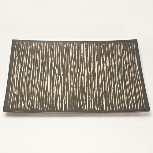 China - 【メールマガジン希望ご選択で5%OFF!】M-style Erba 長角皿（L） BK