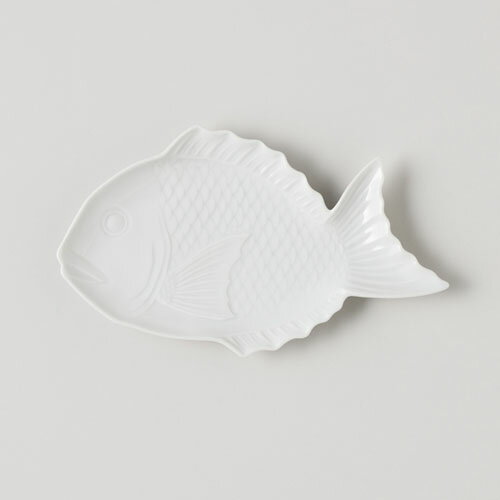 BARBAR 馬場商店 縁起物 祝鯛 中皿（白）波佐見焼